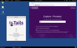 TAILS desktop browser