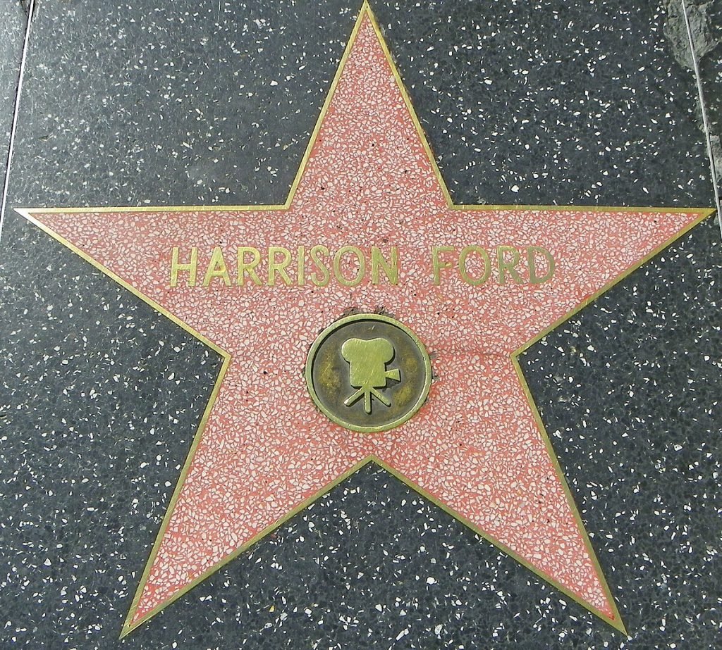 Harrison Ford's star, presented to the actor in 2003