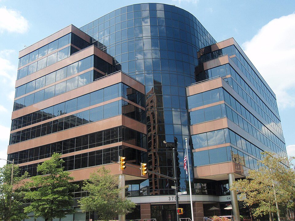 DARPA's former headquarters in the Virginia Square neighborhood of Arlington