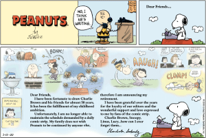 Final Sunday strip, which came out February 13, 2000