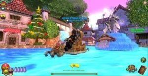 Screenshot of a player in The Commons, Wizard City