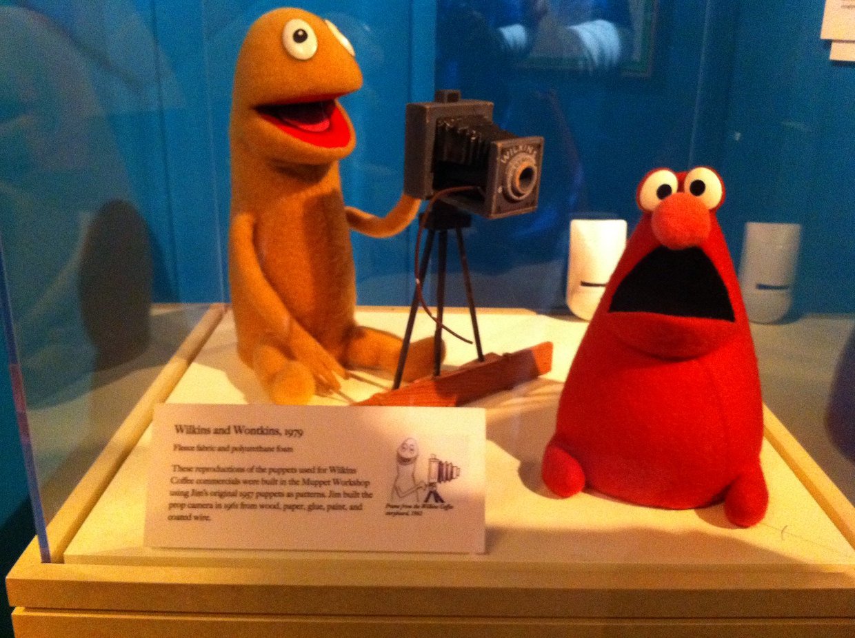 Reproductions of the Wilkins and Wontkins Muppets originally created by Jim Henson in 1957