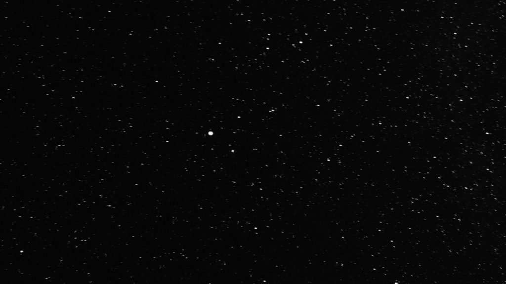 black and white stars in the sky